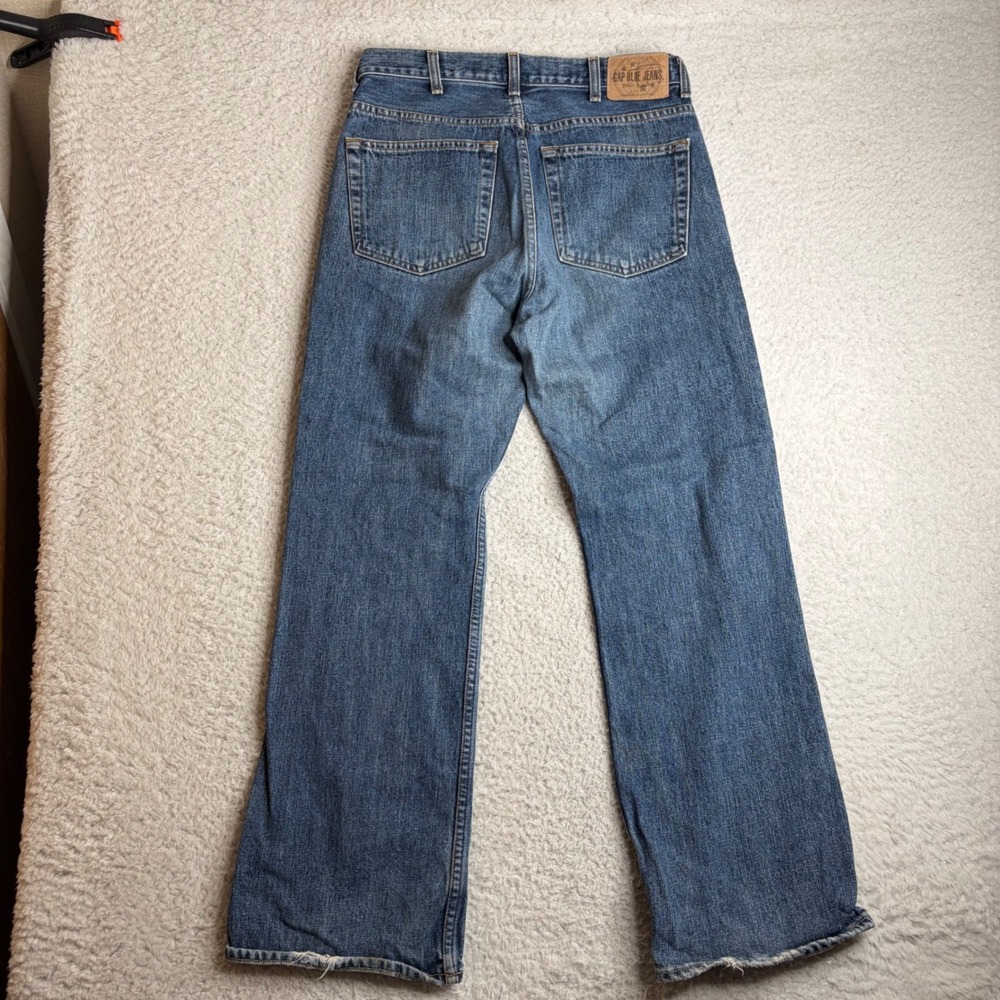 Gap Blue Jeans Mens 32x30 Medium Wash Boot Fit Denim Pants Classic Style